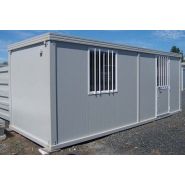 Bungalow série confort - démontable - 6.14m x 2.40m - structure acier galvanisé et panneaux calorifugés_2