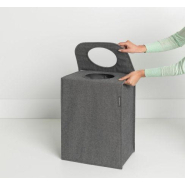 Sac à linge Brabantia - 55 litres - Pepper Black - Ouverture Quick-Drop_2