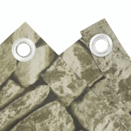 Vidaxl écran d'intimité de jardin aspect pierre 1000x120 cm pvc 4005538_2