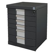 Armoire d'atelier avec tiroirs - Structure robuste en acier, plateau anti-rayures et système anti-basculement_2