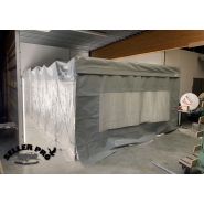 Cabine démontable pour peinture et amorçage de panneaux