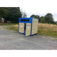 Collecteur en bois avec thermolaquage personnalisable RAL