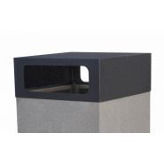 Dynamics - poubelle publique en béton préfabriqué - Magourban - 270 kg_2