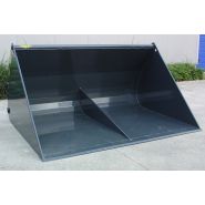 Godet agricole avec crochets d'attelage boulonnés