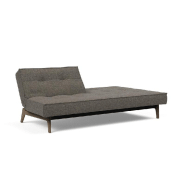 Innovation Living - Canapé convertible Splitback EIK 115x200 cm - Chêne fumé - Tissu Flashtex Dark Grey_2