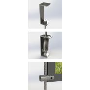 Porte-affiches lumineux LED suspendus sur câbles - Guinaudeau - Format A3 paysage - Éclairage LED longue durée_2