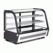 Vitrine réfrigérée de comptoir noire Série G 160L | Polar - GP291_2