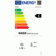 Armoire réfrigérée vitrée négative inox 1300L 2portes Atosa_2