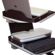 Chariot informatique médical Ergonoflex - Flat Panel/Laptop Cart H Class - réglable en hauteur - 21,77 kg_2