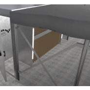 Cabine de peinture rétractable RETRA-FLEX 1 - Dimensions 6000x4100x2200 mm - Sellerpro_2