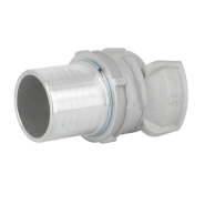 Demi-raccord symétrique avec verrou - DN 40 mm - Embout annelé Ø 45 mm - Alu_2