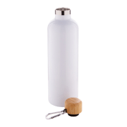 Thermos isotherme double paroi en acier inoxydable - couvercle bambou et mousqueton - 500 ml_2