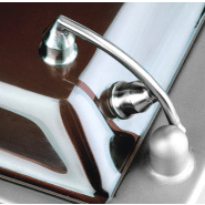 Hachoir réfrigéré avec réserve de viande importante et angles arrondis