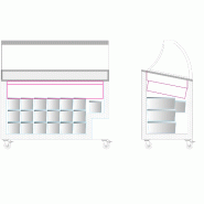 Vitrine a glace IC400SCE-SO (352 / 325 L) Blanc TEFCOLD_2