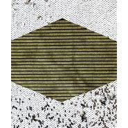 Masque barrière grand public - Cléopâtre - tissu doré ergonomique made in France_2