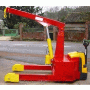 Grue d'atelier - Flowserve - capacité 4,5 tonnes/mètre - déplacement motorisé - levage manuel avec pompe d'approche_2