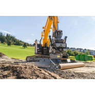 Lame niveleuse Egli pour pelle - 15-25 t, 390 kg sans plaque d'adaptation, 620 kg avec rouleau_2