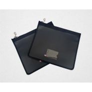 Sacoche documents véhicule double compartiment avec fermeture zip