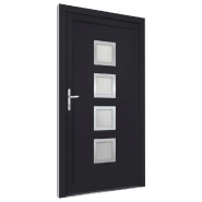 Vidaxl porte d'entrée anthracite 108x208 cm pvc 3187854_2