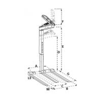 Lève-palette avec protection de sécurité MBRA-CP - Boscaro France - capacité 1500 à 3000 kg - rideau de chaîne métallique sécurisé_2