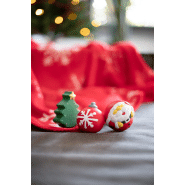 Balle anti-stress en forme de sapin de Noël - couleur verte - 19,4 g_2