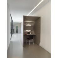 Cabine acoustique - Poste de travail et téléphonique pour bureaux ouverts - Feutre insonorisant personnalisable_2