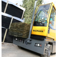 Chariot latéral électrique Baumann série ELX - Applications sévères - Capacité 3000 kg - Hauteur de levage jusqu'à 8380 mm_2