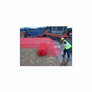 Grillage avertisseur pour protection des membranes sur routes et ponts