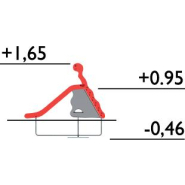 Toboggan Larven House réf-8001174 - Hags - pour enfants 3-5 ans - dimensions 2300x1500x1600 mm_2