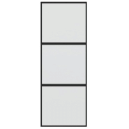 Vidaxl porte coulissante noir 76x205 cm verre trempé aluminium 155198_2