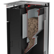 Poêle à granulés Isola offrant chaleur durable et esthétique