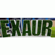 Lettres et logo végétales 3D en polystyrène - Lettres, Lichen scandinave pour l'intérieur uniquement, Vert_2