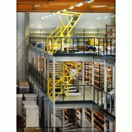 Plateforme / mezzanine sur 2 niveaux - Grandes portées - Charge jusqu'à 1000 kg/m²_2