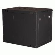 VALUE Boîtier mural 19 pouces 9U, 600 x 450 mm, noir, kit à assembler_2