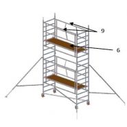 Échafaudage roulant jupiter 870 - fortal sa - charge d’exploitation 200 kg / m²_2