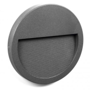 Applique murale asymétrique SLIM - encastré mural rond - IP65 LED SMD 4W - 544 lumens - 3000K - anthracite - fixation en saillie_2