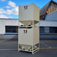 Conteneur autovideur - Volume 1 950 L - Charge max 2 000 kg - Trappe manuelle et gerbable_2