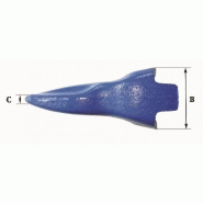 Dents de godet Fastkey FK4 PR - Références FK4 PR - Poids 3.10 Kg - Dimensions précises_2