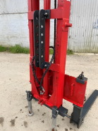 Fourche à palette robuste en occasion avec mat élévateur 3 points