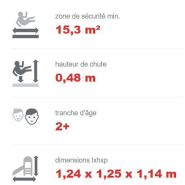 Maisonnette en acier inoxydable et PEHD haute qualité - Aire de jeux conforme EN1176 - Référence BT12037_2