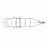 7m80-2m20 2x1350kg - 2700 kg - VLEMMIX - Remorque Porte-Bateau_2