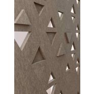 Panneau ajouré pour séparation d’espaces lumineux