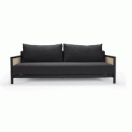 Canapé design Art Déco convertible Narvi - Innovation Living - lit 200x140 cm - tissu Kenya dark grey_2