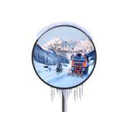 Miroir multi-usages en inox avec dispositif ANTIGIVRE ET ANTIBUÉE - Diamètre 800 mm - Réf. JPAG 808 AG_2