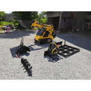 Machine à chenille adaptée aux travaux en intérieur et extérieur