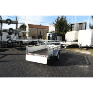 Remorque utilitaire avec frein à ridelles aluminium de fabrication française - erde expert - xt 250 f_2
