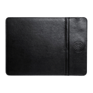 Tapis de souris en PU - Chargeur sans fil et support pour téléphone portable - Couleur noire_2