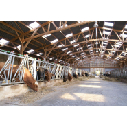 Bâtiment pour vaches allaitantes, sur mesure en bois - Stabulation libre, en aire paillée, en caillebotis, ou mixte_2