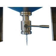 Minitank MTFcm - Réservoir de stockage industriel Incon - Fond conique 30° avec cuve mélangeur et vanne de vidange_2