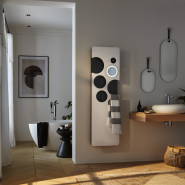 OOK Radiateur sèche-serviettes et soufflerie 1500W connecté Blanc satiné fond Anthracite - Intuis - NEK2525TCEC_2